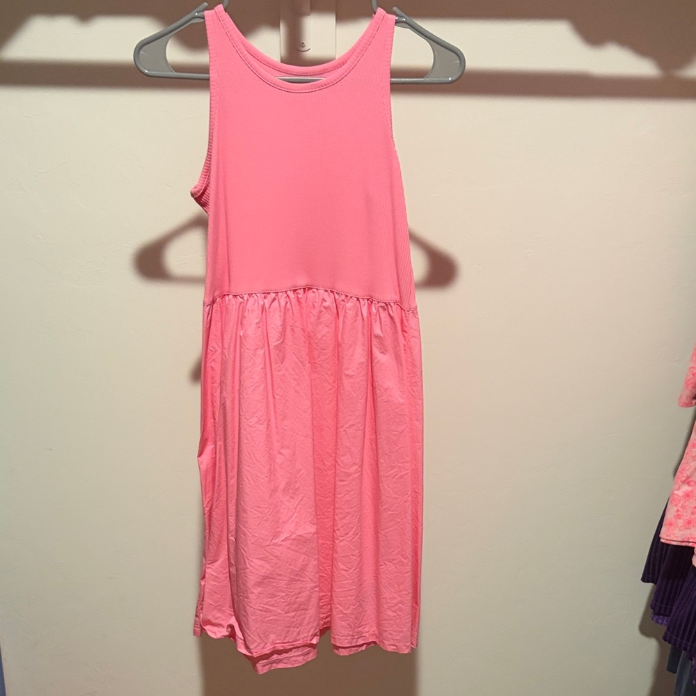 Old Navy Pink Sleeveless Knit-and-Woven Sundress
